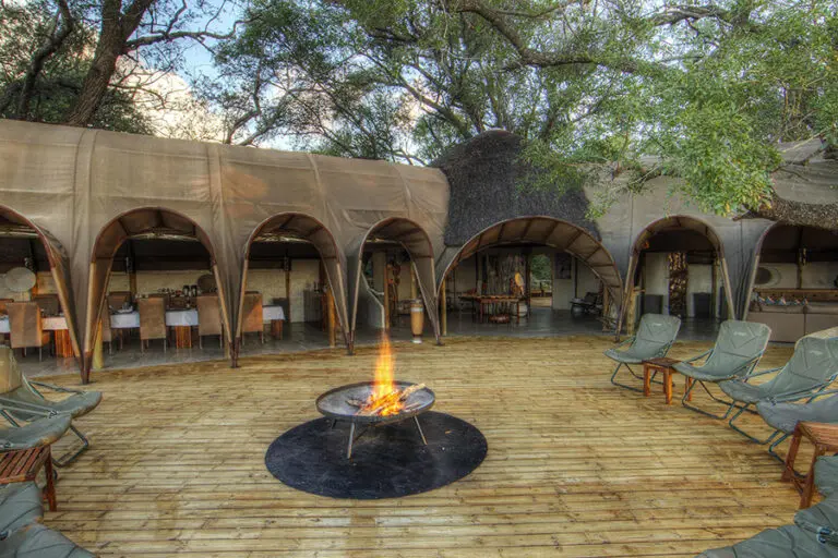 Camp Okuti Main area firepit
