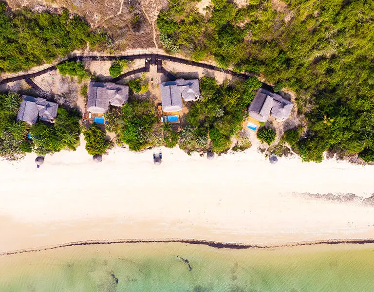 Anantara Bazaruto Island Resort Aerial View Beach Pool Villas