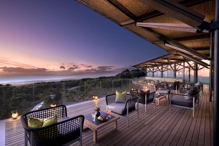 Sunset View from Garden Lodge