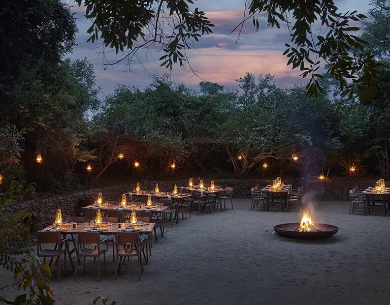 Lion Sands River Lodge Boma