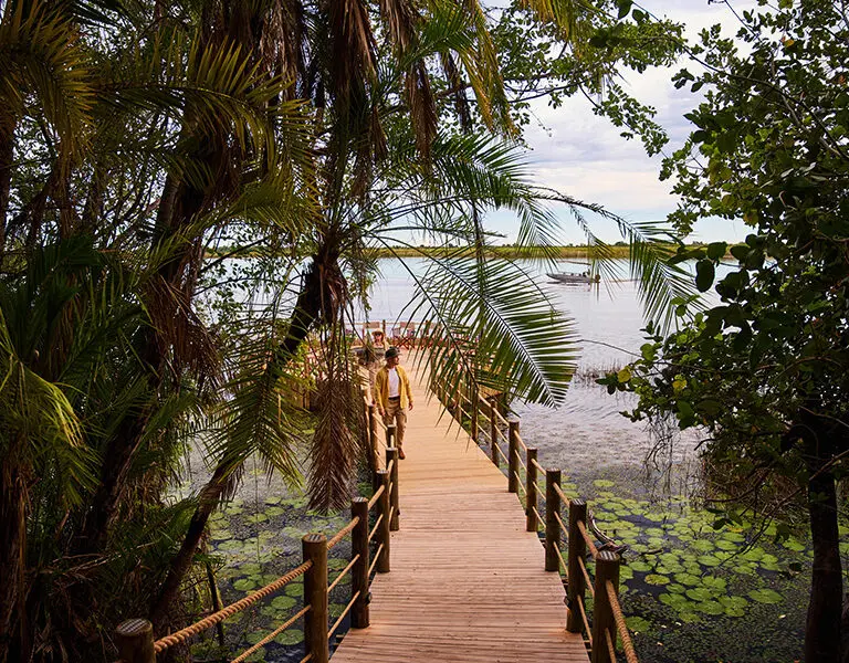 Xugana Island Lodge Desert Delta Safaris Botswana Okavango Delta Overwater Fire Deck 1