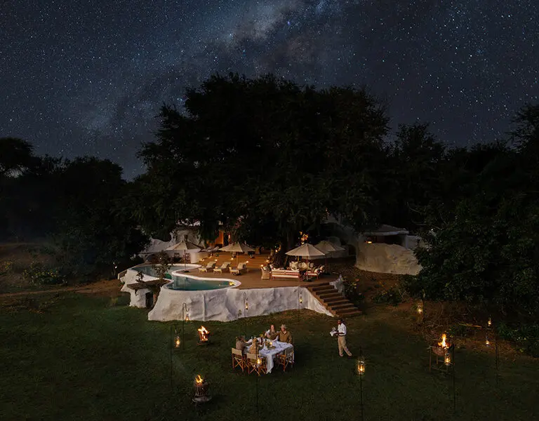 Time Tide Chongwe House Zambia Lower Zambezi Dinner Under The Stars Chongwe House Top © Oliver Fly Photography 18