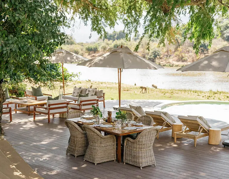 Time Tide Chongwe House Zambia Lower Zambezi Lunch Chongwe House Top © Oliver Fly Photography 2