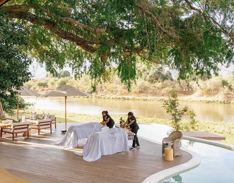 Time Tide Chongwe House Zambia Lower Zambezi Massage Chongwe House Top © Oliver Fly Photography 11