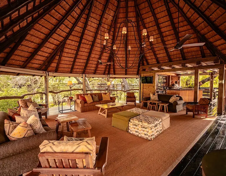 Kapama Buffalo Camp bar lounge