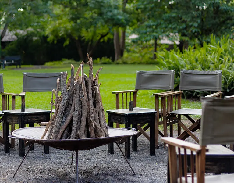 Rivertrees Country Inn Grounds Bonfire Seating