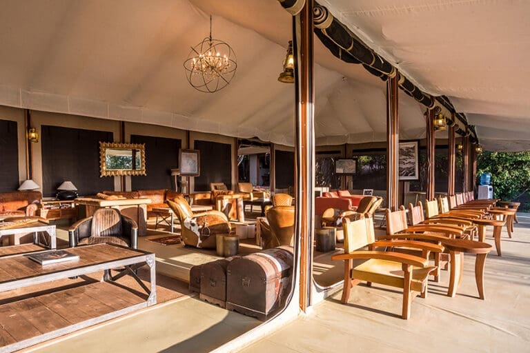 Entim Mara Camp main lounge and deck