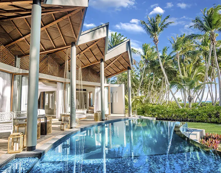 Waldorf Astoria Seychelles villa pool view6