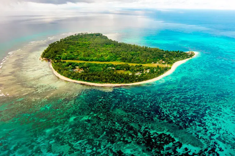 Denis Private Island Aerial Shot
