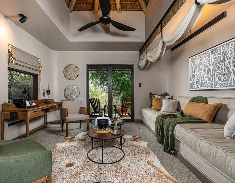 Sabi Sabi Bush Lodge Luxury Suite Lounge Area