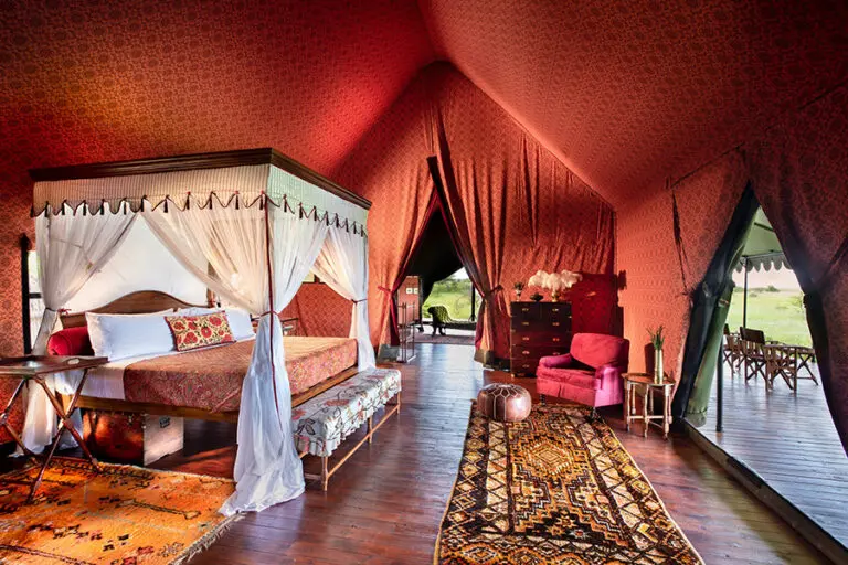 Jacks Camp Guest Tent King Size Bed