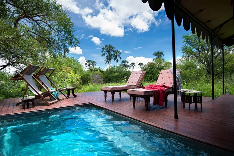 Jacks Camp Guest Tent Pool Deck