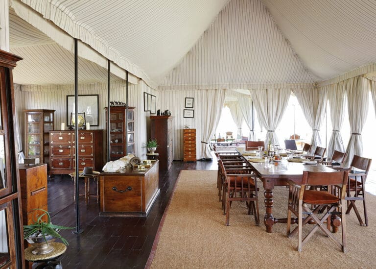 5 San Camp Main area dining table
