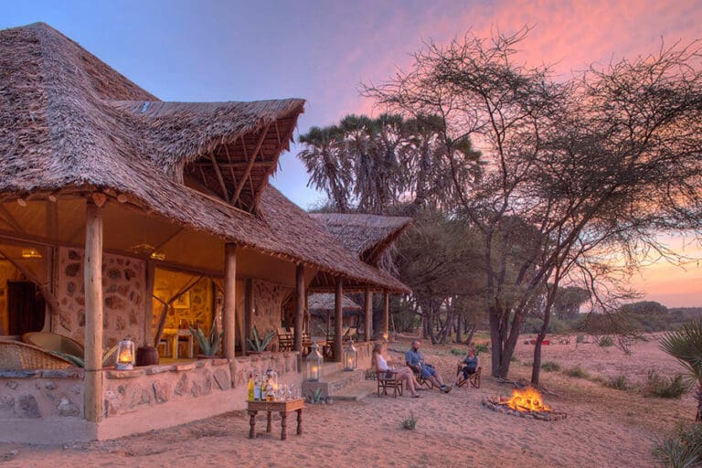 Saruni Rhino Outdoor living at Saruni Rhino Family Banda