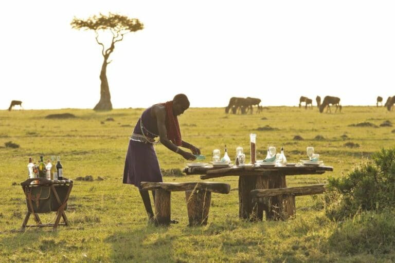 Saruni Wild alfresco dining