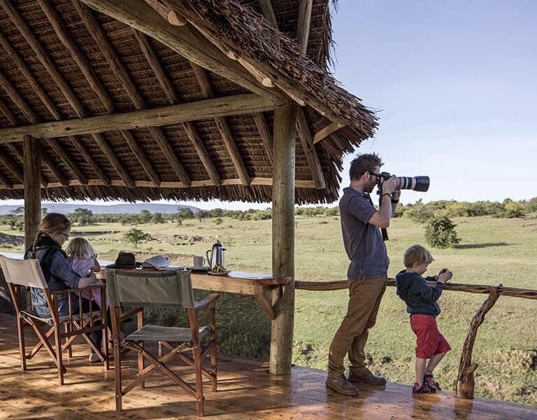 Asilia Africa Encounter Mara Family fun at the viewing deck