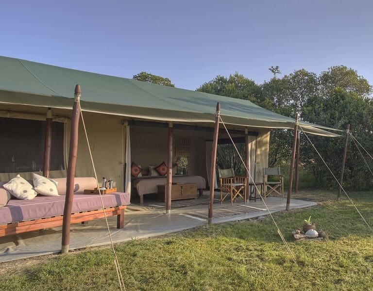 Asilia Africa Encounter Mara Lounge area exterior