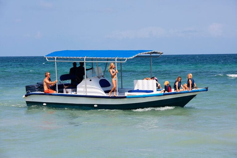 Kinondo Kwetu Hotel Family Boat Ride Galu Beach Diani Beach Kenya