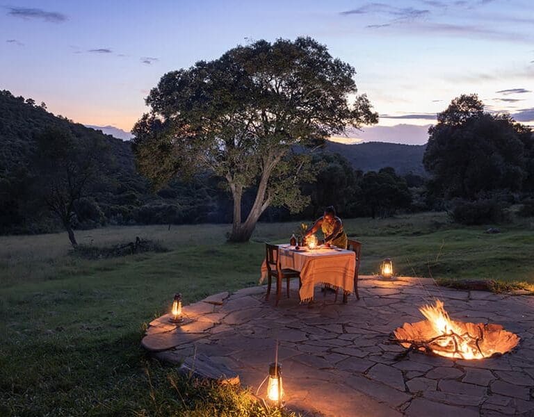 Saruni Mara 4 private dinner