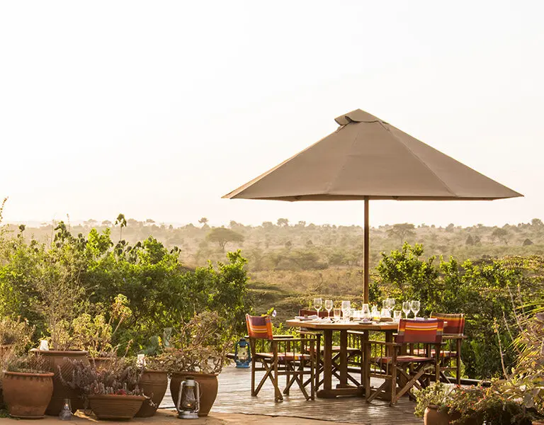 Ololo Safari Lodge Nairobi View from Pool Deck to Park 1