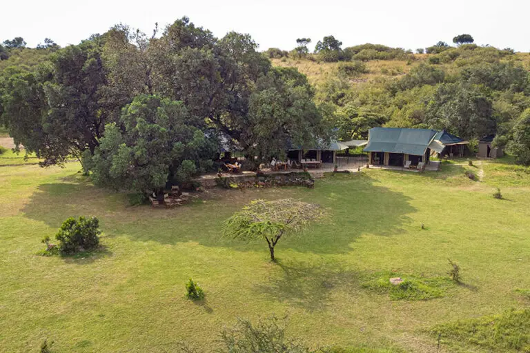 Kicheche Mara Camp lounge aerial view