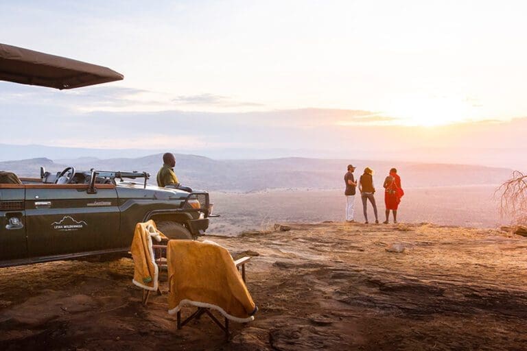 Lewa Wilderness Lodge sundowners