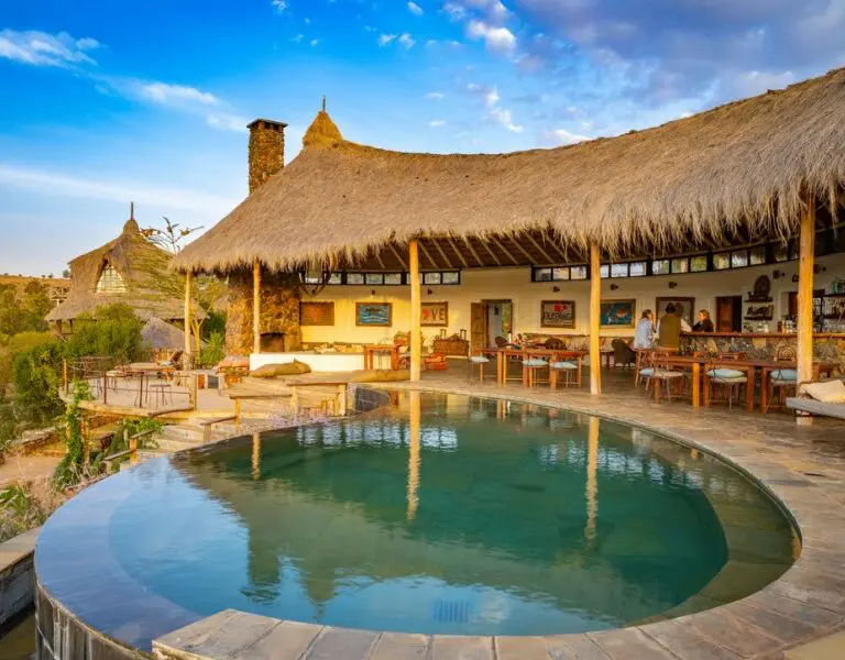 Olepangi Farm pool house bar