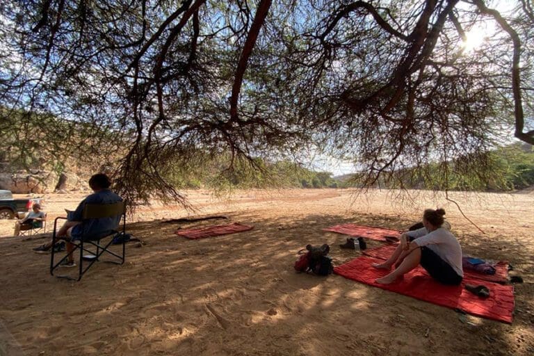 Kitich Forest Camp riverbed picnic