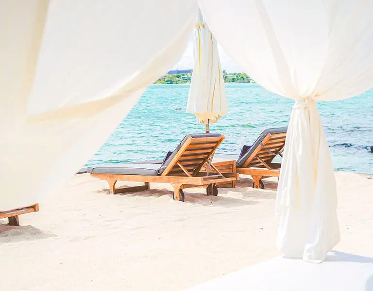 Plage et transat