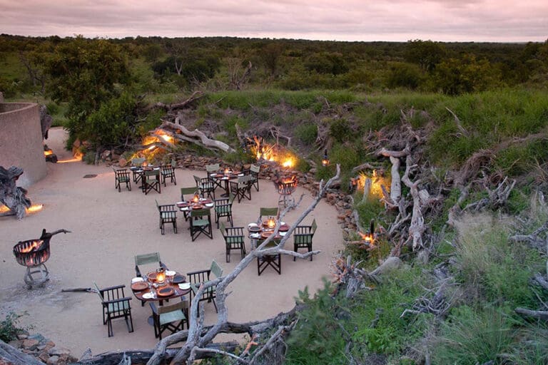 SabiSabiEarthLodge Exterior BomaCampFire