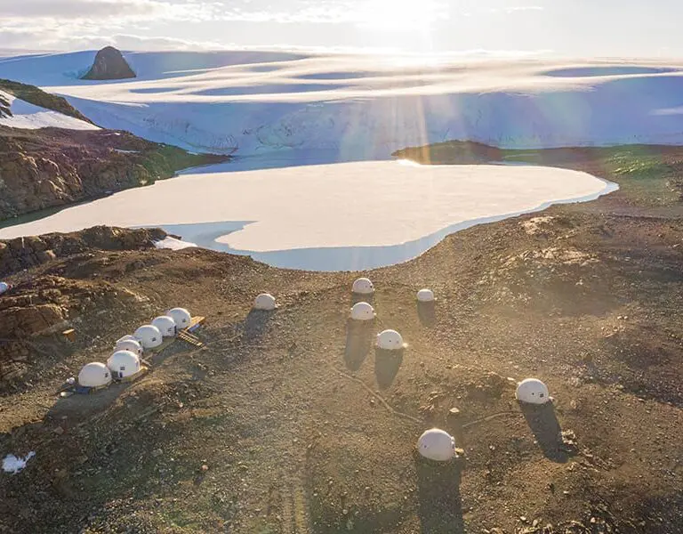 White Desert Whichaway Antarctica aerial