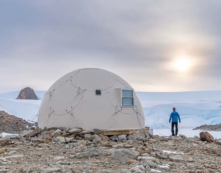 White Desert Whichaway Antarctica polar pod external
