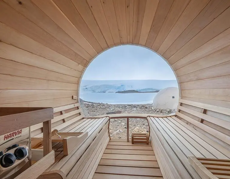 White Desert Whichaway Antarctica sauna