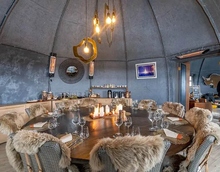White Desert Whichaway Antarctica dining