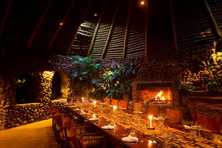 Lewa Wilderness Lodge dining