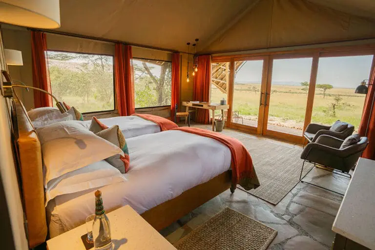 Naboisho Camp Twin Tent Interior