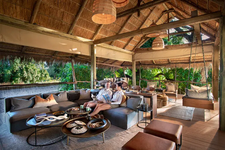 Nyamatusi Camp main lounge area