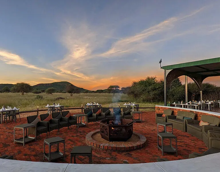 Okonjima Plains Camp Namibia restaurant Veranda