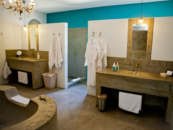 Olive Grove twin bathroom