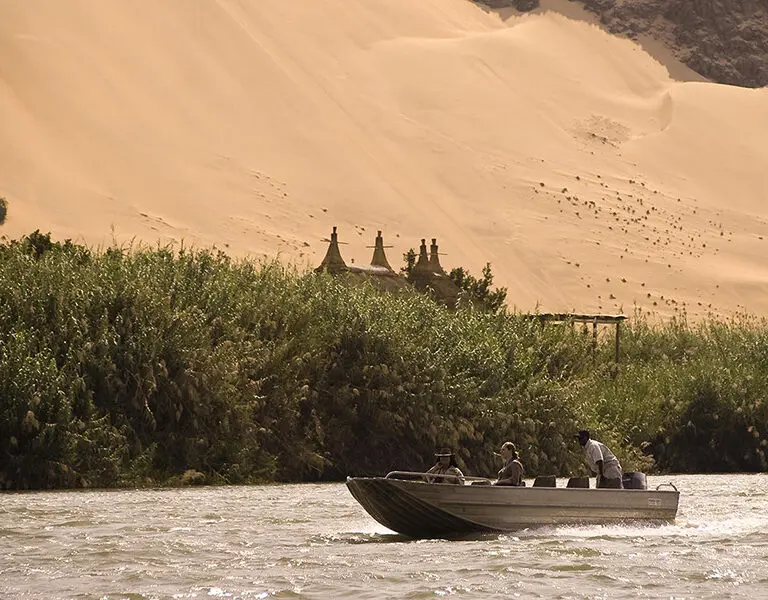 Serra Cafema Boating trip on the Kunene River