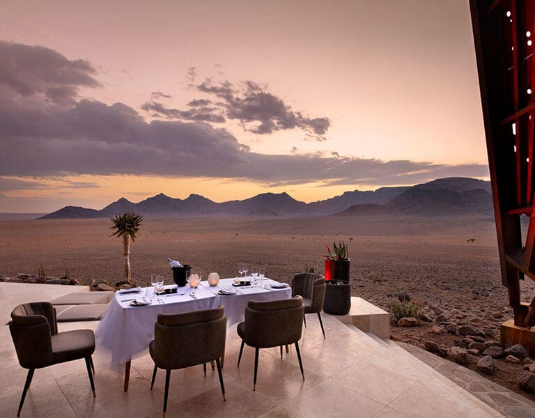 Sossusvlei Desert Lodge dinner