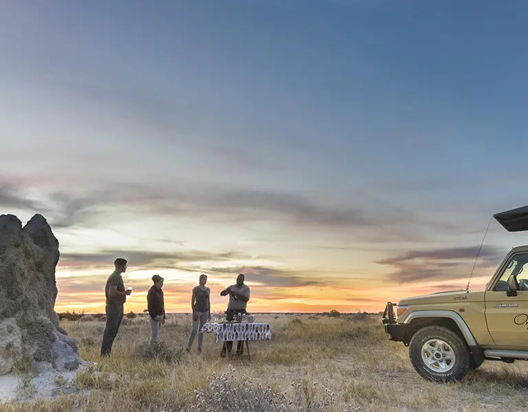 Onguma Tented Camp sundowner stop
