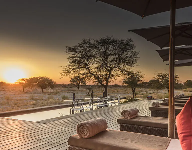 Onguma Tented Camp spa pool view