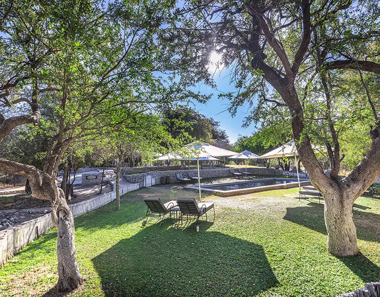 Mushara Outpost Etosha Namibia garden and pool