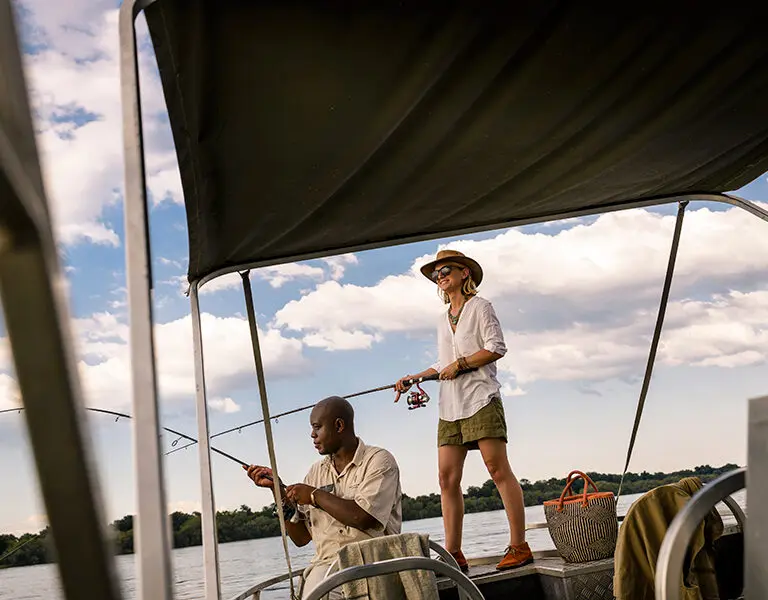 Sussi Chuma an AK Sanctuary Victoria Falls Zambia fishing
