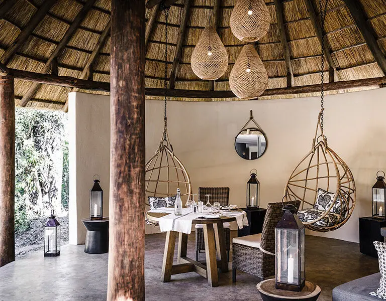 Sussi Chuma an AK Sanctuary Victoria Falls Zambia lunch at the lodge