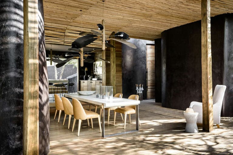 Singita lebombo lodge villa dining 1