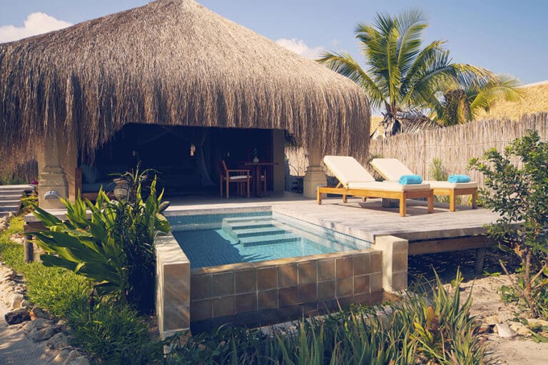 Azura benguerra luxury beach villa deck and pool