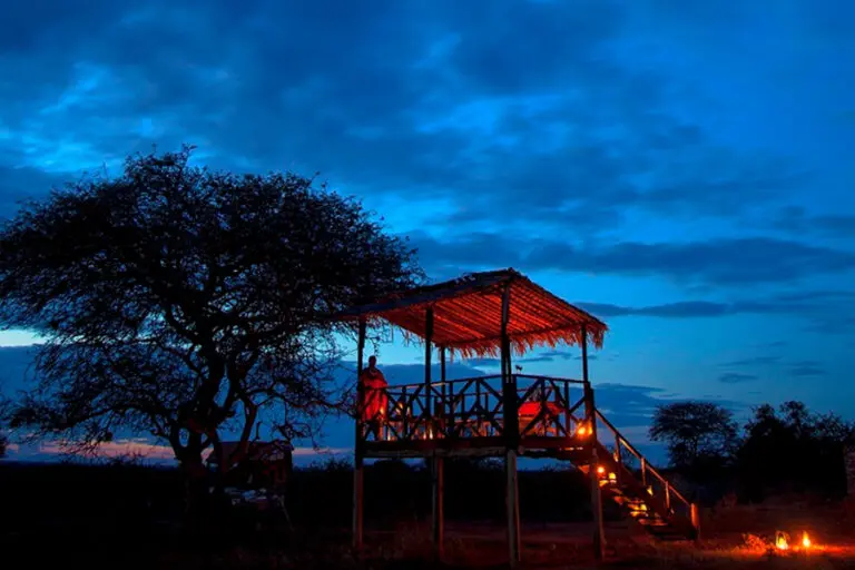 Porini Amboseli Camp Romantic dining