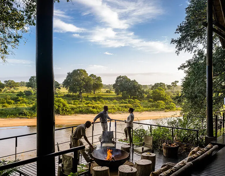 Singita Ebony Lodge firepit
